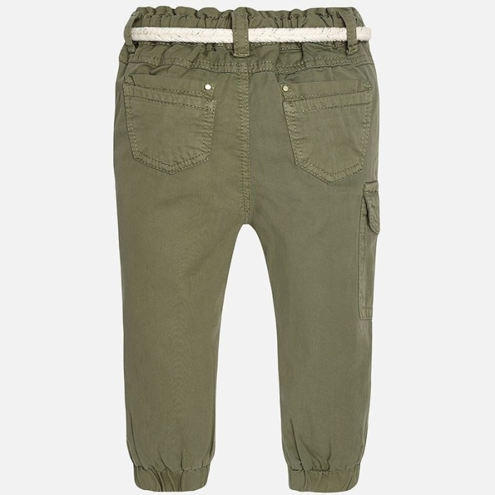 Pantalon lung kaki fete, centura textila, Mayoral [1]