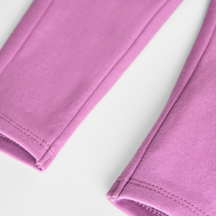 Pantalon tip colant fete vatuit, bumbac, mov, Boboli [4]