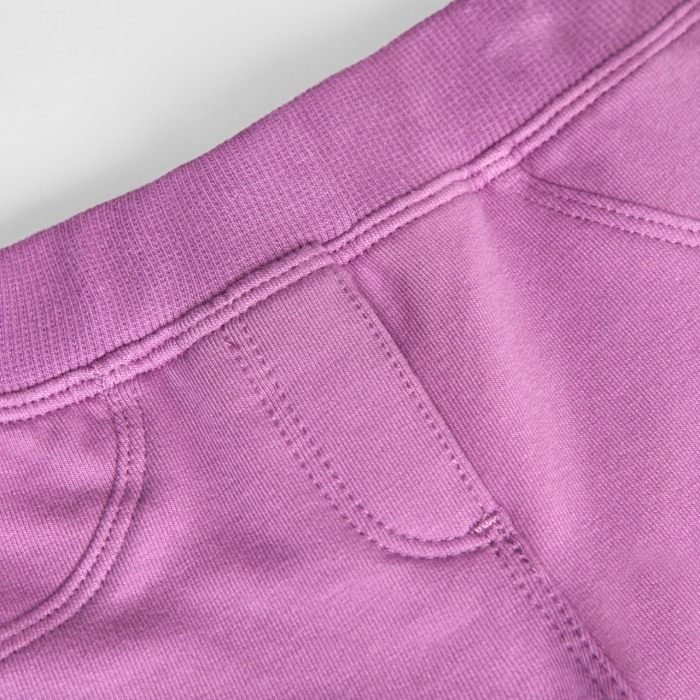 Pantalon tip colant fete vatuit, bumbac, mov, Boboli [3]