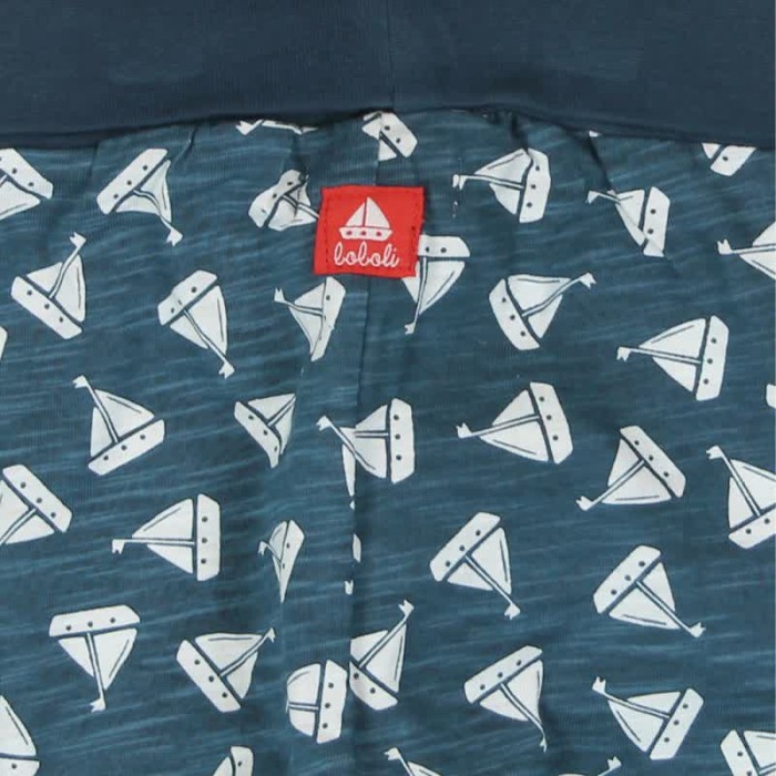 Pantaloni bumbac bebe baiat,imprimeu barcute , Boboli [4]