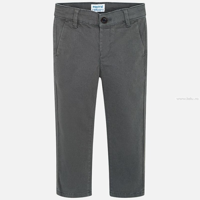 Pantaloni lungi baiat , doc, bumbac, gri, Mayoral [1]