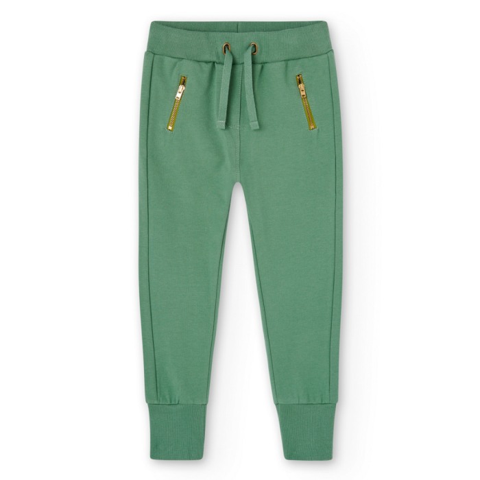 Pantaloni lungi strech fete 4-16 ani, kaki, Boboli [1]