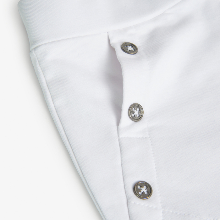 Pantaloni scurti fete 4-14 ani, bumbac better cotton, culoare alba, brand Boboli [3]
