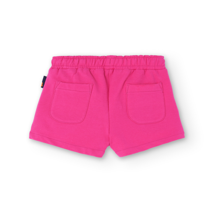 Pantaloni scurti fete 4-14 ani, bumbac better cotton, culoare roz fucsia, brand Boboli [2]