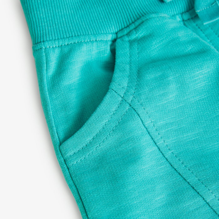 Pantaloni scurti fete 4-14 ani, bumbac better cotton, culoare verde, brand Boboli [3]