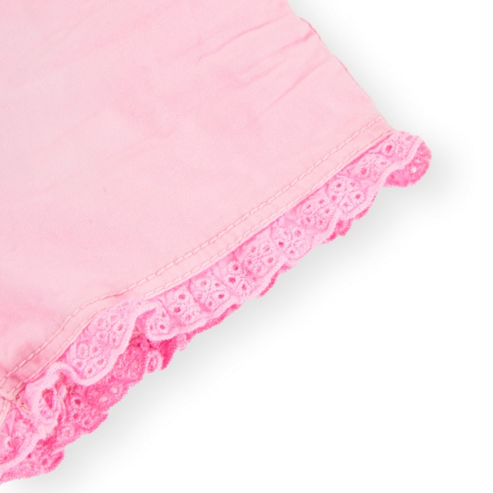 Pantaloni scurti fete, broderie margine, roz, Boboli [4]