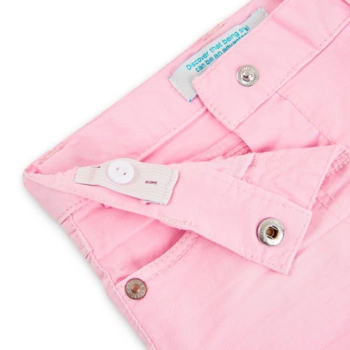 Pantaloni scurti fete, broderie margine, roz, Boboli [3]