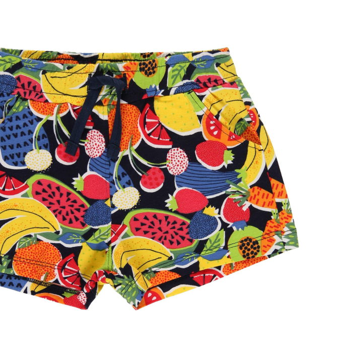 Pantaloni scurti fetite 1-8 ani, bumbac better cotton, imprimeu fructe, brand Boboli [3]