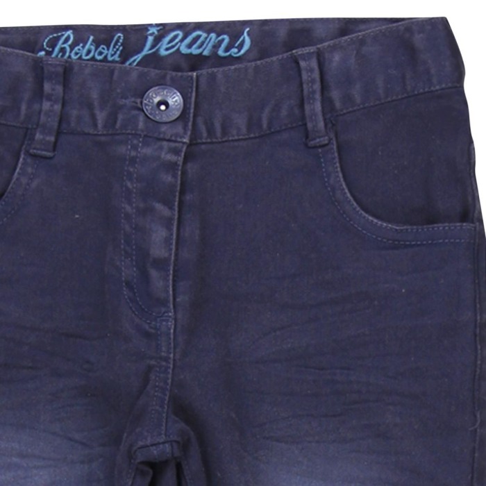 Pantaloni strech fete Boboli navy [3]