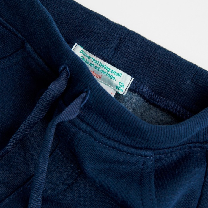Pantaloni trening vatuiti baieti 3-8ani, bleumarin, brand Boboli [4]
