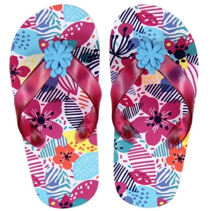 Papuci plaja cu flori Boboli [1]