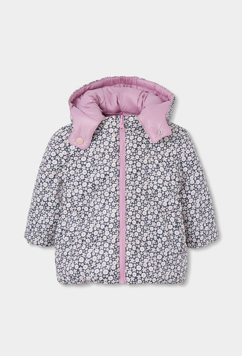 Parka reversibila fetite 1-10 ani, rezistenta la vant, roz, brand Boboli [7]