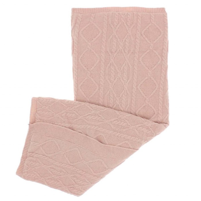 Paturica tricot cu blanita la interior, roz , 75x95 cm [2]