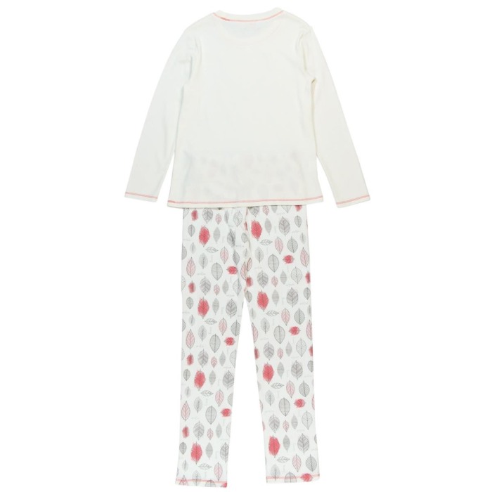 Pijama fete bumbac imprimeu frunze Boboli [2]
