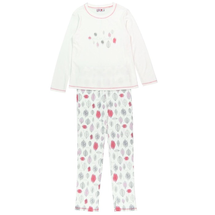 Pijama fete bumbac imprimeu frunze Boboli [1]