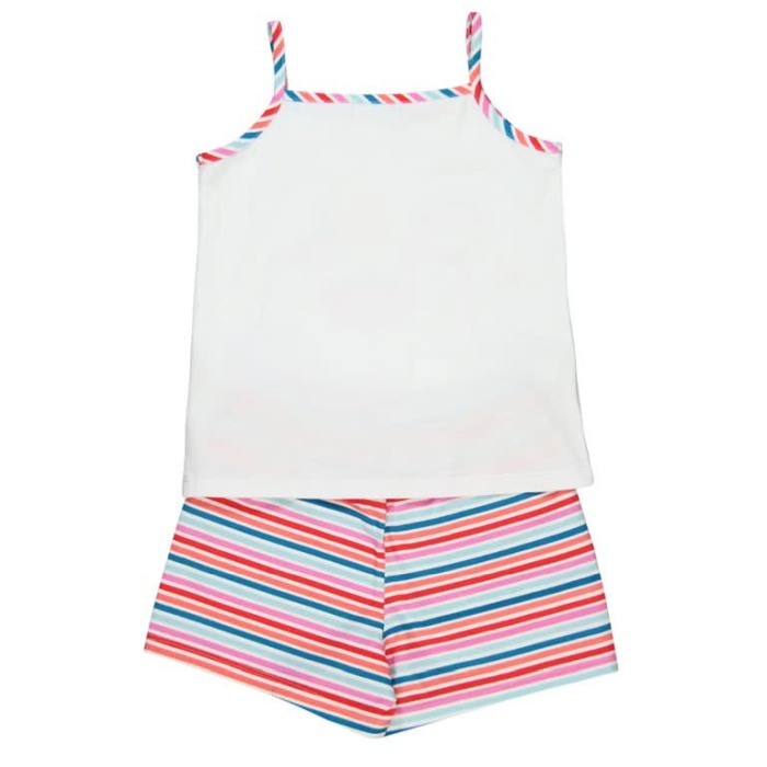 Pijama fete cu bretele , imprimeu pisicuta, Boboli [2]