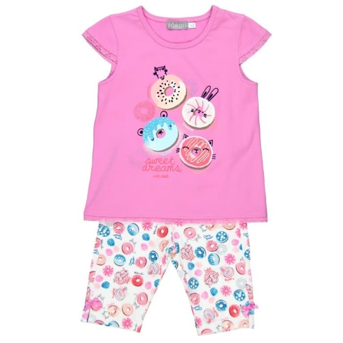 Pijama maneca scurta fete, roz, Boboli [1]