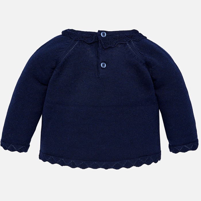 Pulover fete tricotat ,navy, Mayoral [2]