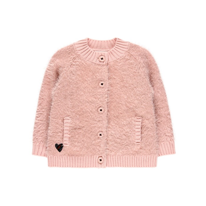 Pulover tricotat roz cu deschidere pe fata, Boboli [1]