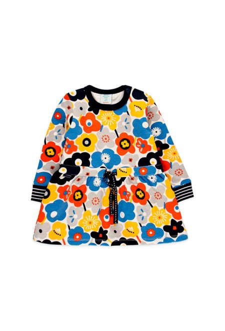 Rochie bumbac cu imprimeu floral, multicolor, Boboli [2]