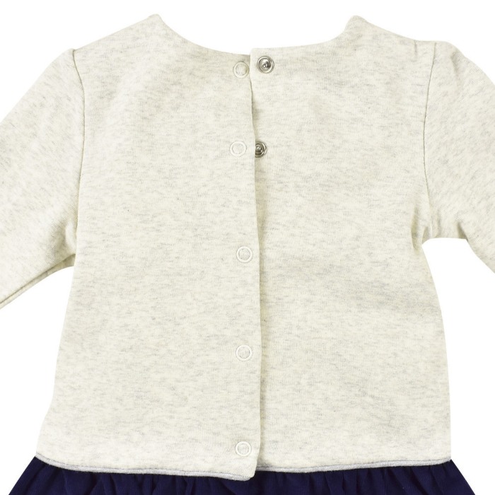 Rochie bumbac+dres, imprimeu pisicute, Babybol [2]