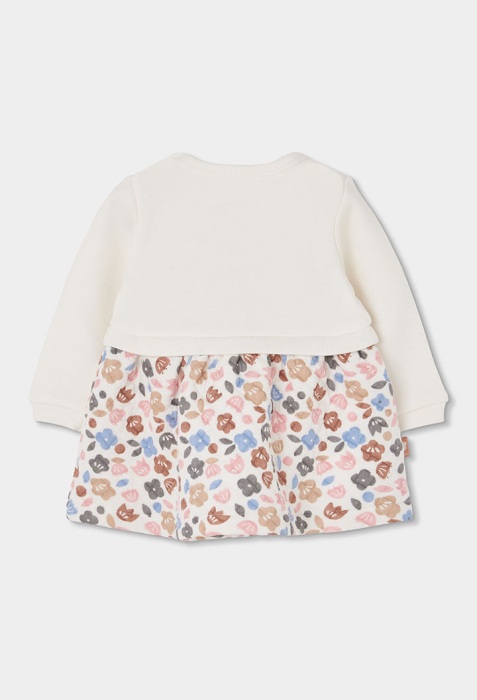 Rochie bumbac fetite 3-24 luni, better cotton, broderie bufnite, brand Boboli [2]