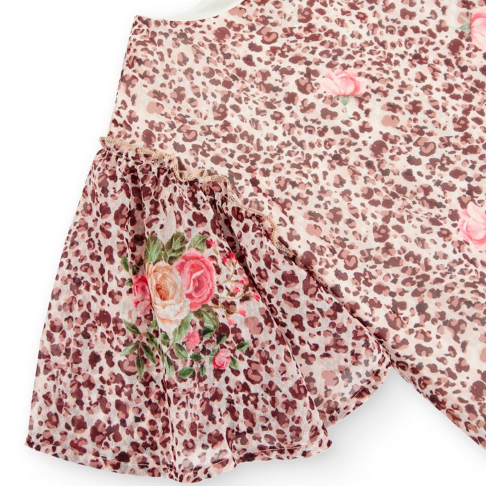 Rochie CHIC fete 4-16 ani, chiffon,animal print, Boboli [4]