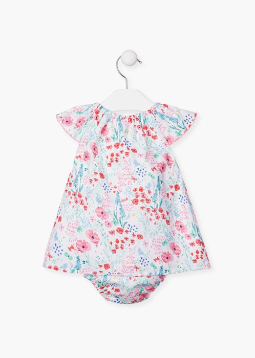 Rochie cu chilotel bebe fetita, imprimeu floral, Losan [3]