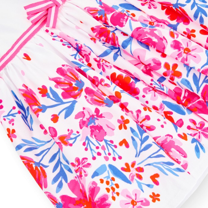 Rochie eleganta fete Boboli, saten, maneca scurta, imprimeu floral 706294 [4]