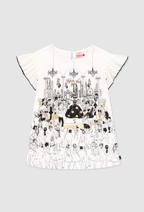 Rochie eleganta fete , gama CHIC, imprimeu fetite, Boboli [4]