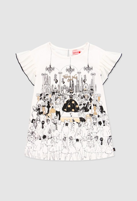 Rochie eleganta fete , gama CHIC, imprimeu fetite, Boboli [1]