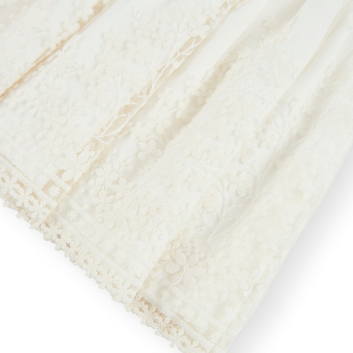 Rochie eleganta fete, tulle brodat, ivoire, Boboli [4]