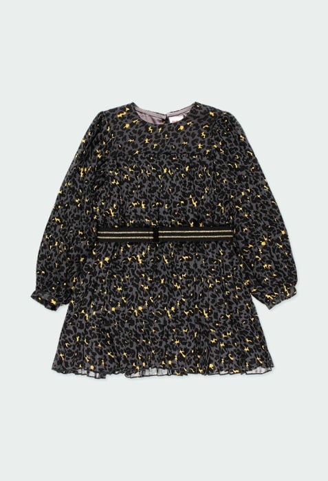 Rochie fete 4-16 ani , chifon, plisee, centura , Boboli [1]