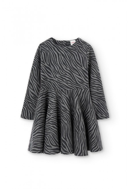 Rochie fete animal print, gri, Boboli [1]