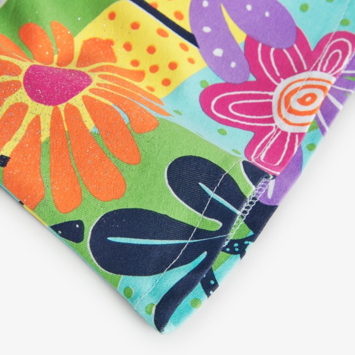 Rochie fete bumbac jersey, imprimeu fluturi, multicolor, Boboli - 408136 [4]