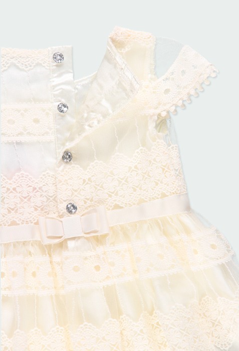 Rochie fete ceremonia din dantela ivoire Boboli [5]