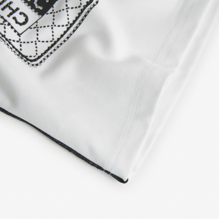 Rochie fete, imprimeu CHIC, alba, BOBOLI [5]