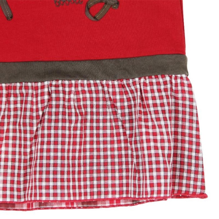 Rochie fetita cu maneca lunga, Boboli, rosie [4]