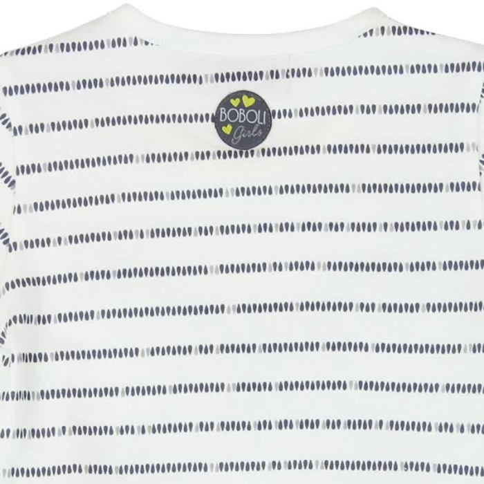 Rochie maneca scurta cu volanase, fluture cu paiete aplicat, bumbac, Boboli [4]