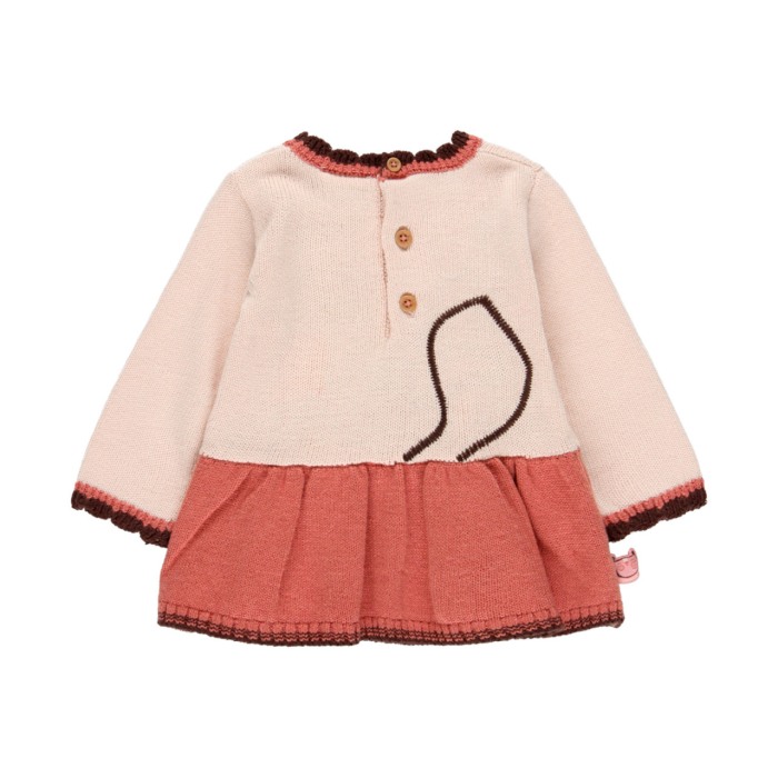 Rochie tricot bebe fetita, bicolor, model vulpe, Boboli [2]