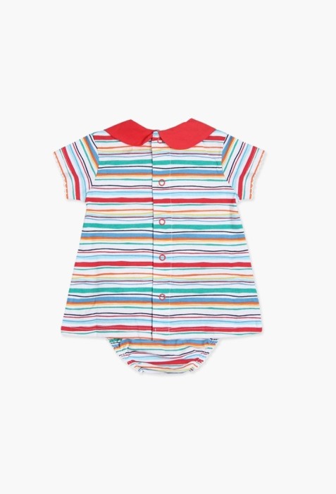 Rochita bebe fetita cu chilot ,multicolor, aplicatii fluturi Boboli [2]