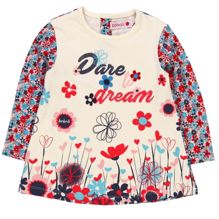 Rochita maneca lunga flori Boboli [1]