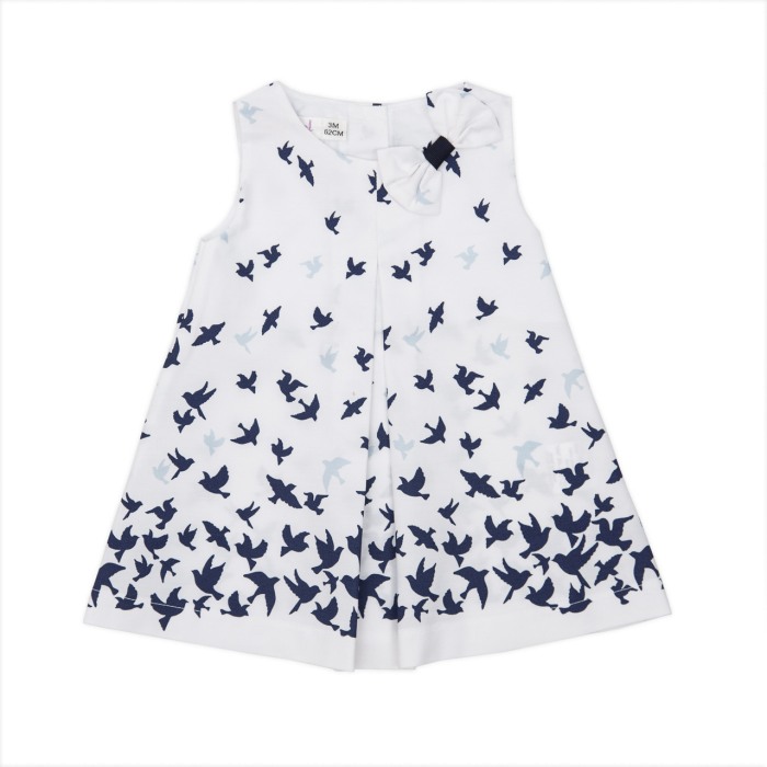 Rochita poplin, imprimeu pasari, Babybol [1]