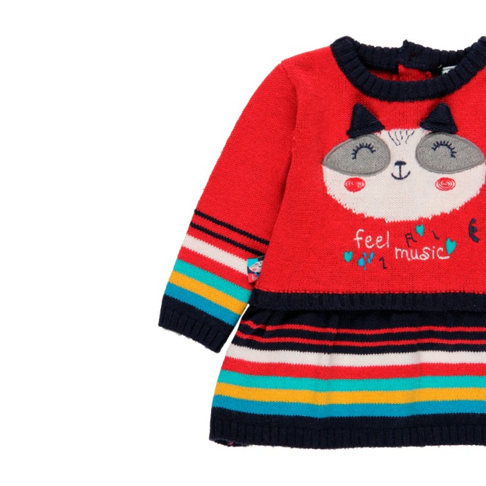 Rochita tricot bebe 6-24luni, rosie, Boboli [3]