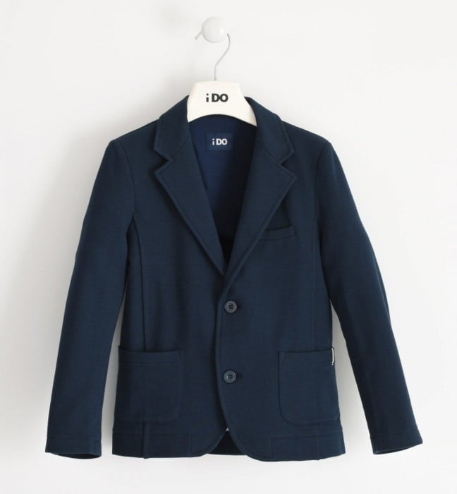 Sacou baiat clasic bumbac strech, navy, iDO [1]