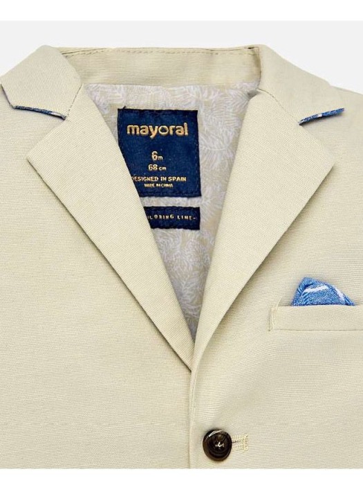 Sacou in bebe baiat, bej, Mayoral [3]