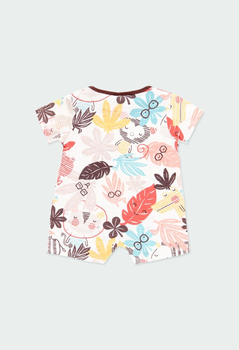 Salopeta bebe 0-24luni , animal print, bumbac organic , Boboli [2]