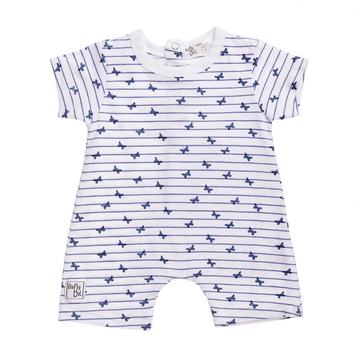 Salopeta bebe fetita , imprimeu fluturi, Babybol Barcelona [1]