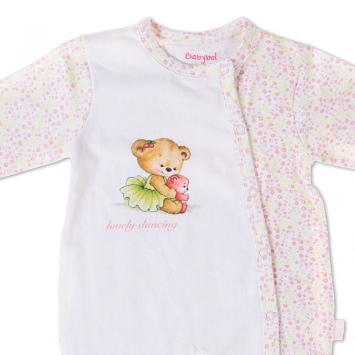 Salopeta bebe fetita, imprimeu ursulet dansator, Babybol [2]