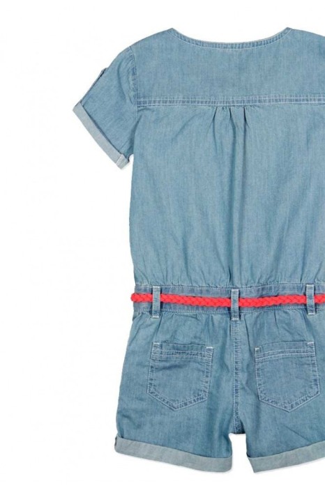 Salopeta fete denim pantalon scurt , Boboli [4]